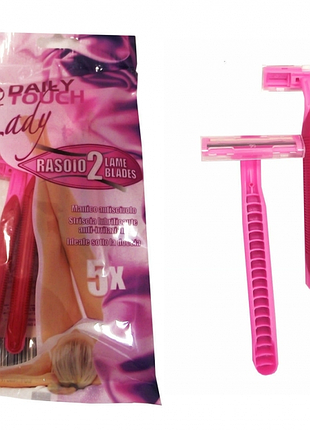 Акція! жіночі станки для гоління daily touch lady 5 шт/уп