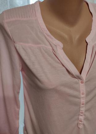 Нежно розовая блуза кофточка на пуговичках3 фото