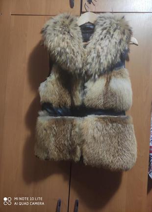 Жилетка натуральная лиса