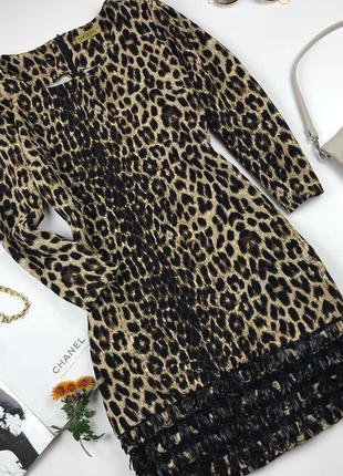 Сукня в леопардовий принт3 фото
