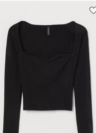 Джемпер h&m з вирізом сердечко 2