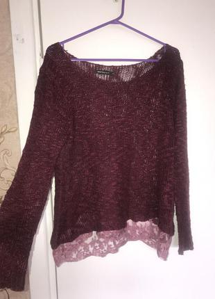 Кофта кофточка светр свитер светрик вязка вязаный блуза блузка рубашка1 фото