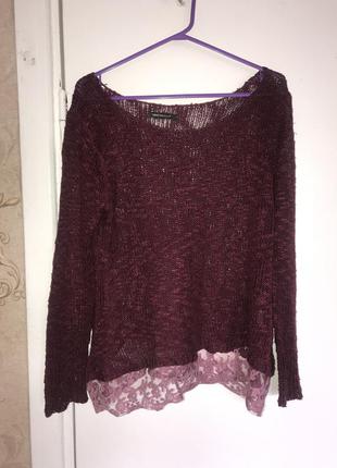 Кофта кофточка светр свитер светрик вязка вязаный блуза блузка рубашка2 фото