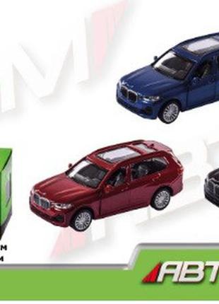 Km4352 машина металл автопром, 1:44 bmw x7, открываются двери, коробка 14,5*6,5*7 см