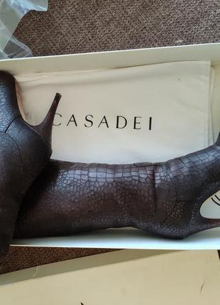 Чоботи casadei з шкіри кроколила