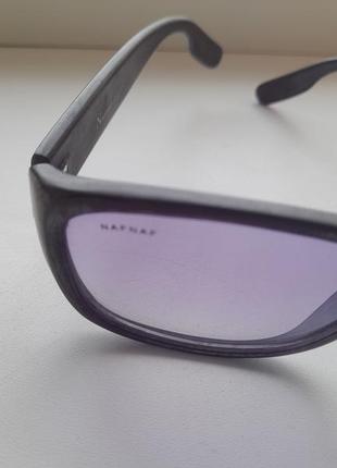 Очки бренда naf naf, винтаж, интнресн дизвйн, фиолет линзьі.7 фото