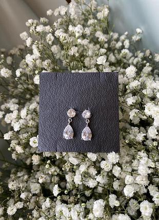 Свадебная бижутерия, серьги и колье