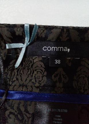 Нарядные жакардовые брюки  comma4 фото