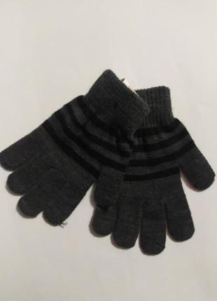 Рукавиці сірі primark 5-8 років