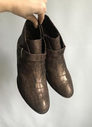 Стильные кожаные ботинки gabor (германия)2 фото