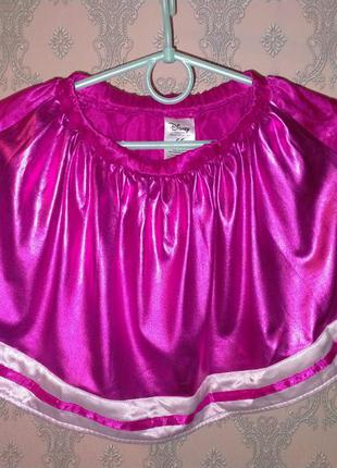 Розовая карнавальная юбка disney для девочки 4-6 лет