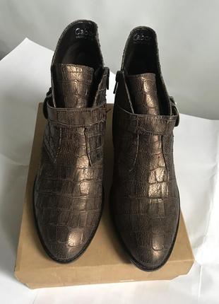 Стильные кожаные ботинки gabor (германия)5 фото