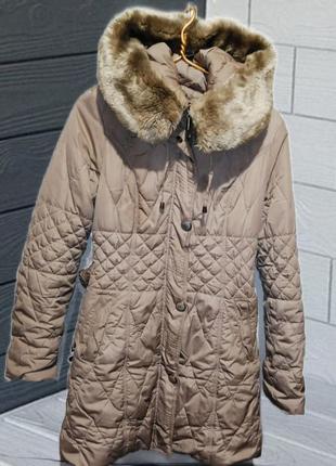 Куртка, пальто с мехом зимнее размер 44-487 фото