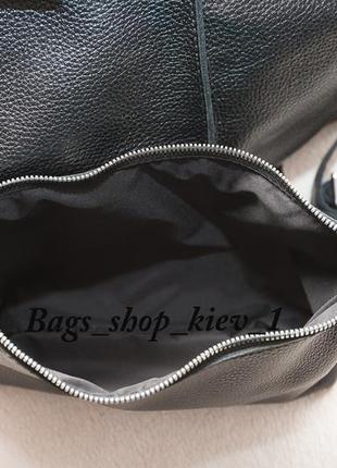 Містка шкіряна чорна сумка-шопер і клатч, кольори в асортименті7 фото