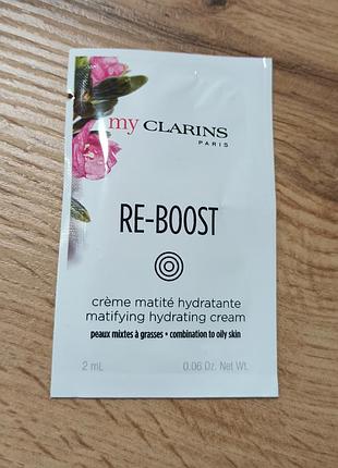 Clarins my clarins re-boost матуючий зволожуючий крем для жирної шкіри