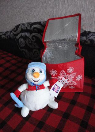 Подарунковий набір сніговик плюс термосумка1 фото