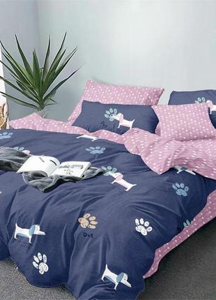 Комплект постільної білизни "догі"