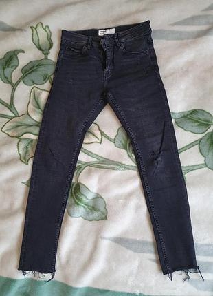 Штаны мужские, джинсы, штаны черные bershka