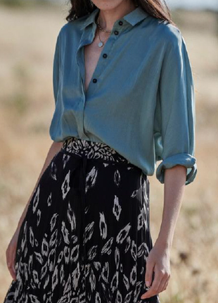 Блуза м'ятного кольору laure+max (yuka), франція1 фото