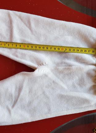 Bebe di almy италия штанишки 100 % шерсть мериноса новорожденному малышу 0-3-6 м 56-62-68см белые айвори плотные и теплые на осень, зиму, весну5 фото