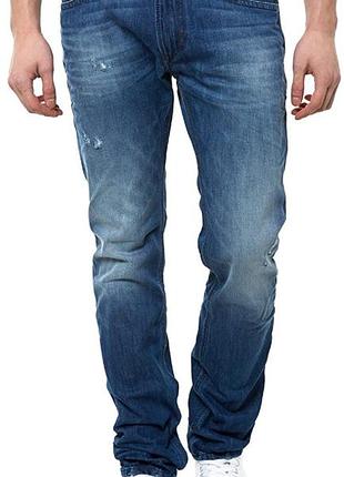 Джинси diesel thavar slim-skinny wash 0663e jeans