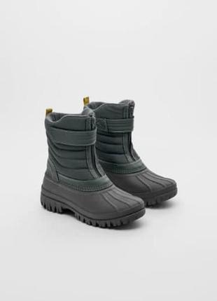 Зимние ботинки/чоботи zara 34-35р.