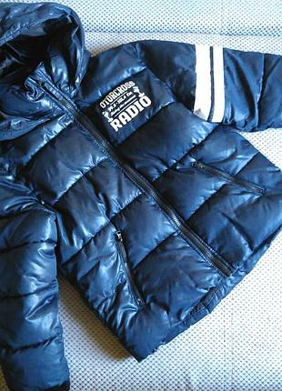 Теплая зимняя куртка 128 р-р