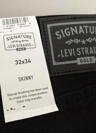 Чорні джинси / черные джинсы levis gold signature skinny7 фото