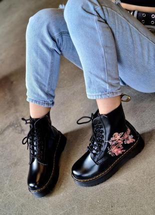 Dr.martens женские демисезонные ботинки доктор мартинс1 фото