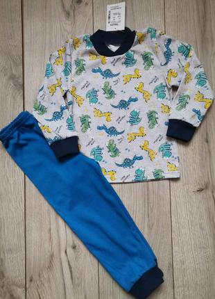 Дитяча піжама для хлопчика з динозаврами, на 3 і 4 роки