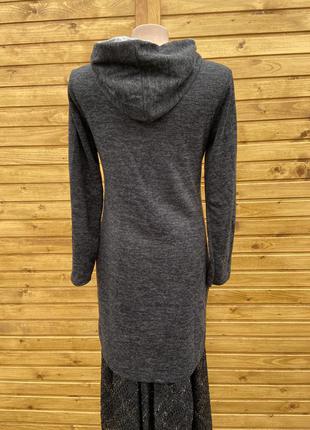 Теплый свитер – туника с капюшоном2 фото