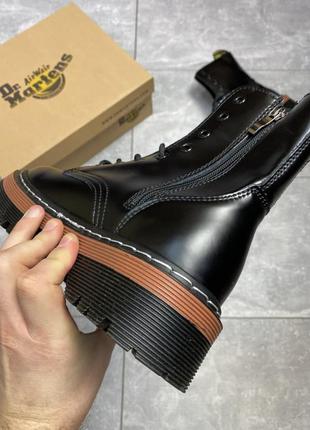 Женские высокие демисезонные кожаные ботинки dr. martens jadone🆕 др. мартинс4 фото