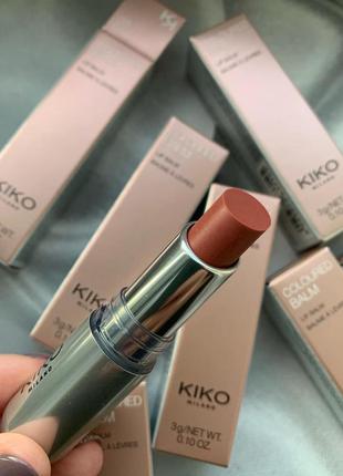 Цветной питательный бальзам 08 тон kiko milano coloured balm