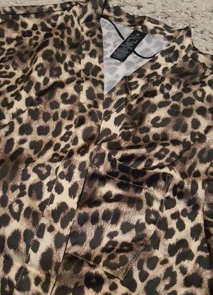 Оригинал.новый,шикарный халат-кимоно оверсайз с леопардовым принтом dorina5 фото