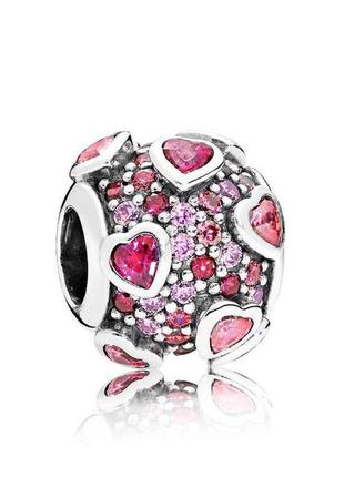 Підвіска-шарм "визнання в любові" pandora, 792047cz