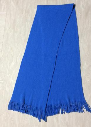 Голубой мягкий приятный шарф из акрила