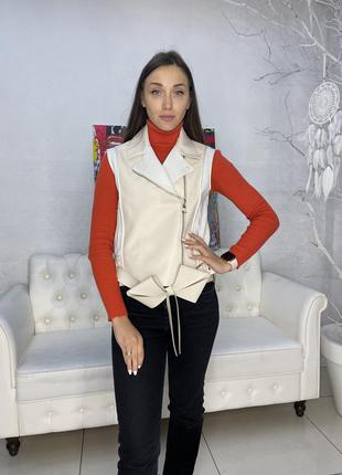 Кожаный жилет viktor rolf оригинал