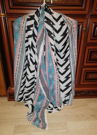 Палантин великий легкий літній шаль