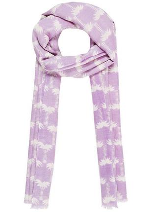 Шарф шерсть шёлк becksöndergaard palla lavender scarf2 фото