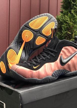 Мужские высокие кожаные кроссовки nike air foamposite pro #найк