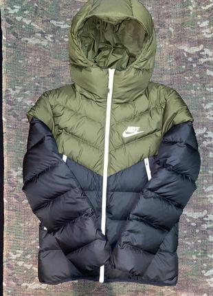 Пуховик nike windrunner down fill khaki, оригинал, размер s1 фото