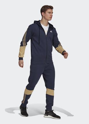 Спортивный мужской костюм adidas sportswear cotton fleece gt37292 фото