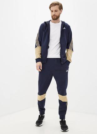 Спортивный мужской костюм adidas sportswear cotton fleece gt37296 фото