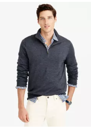Модный гольф - свитер с высокой горловиной на молнии casual х. l
