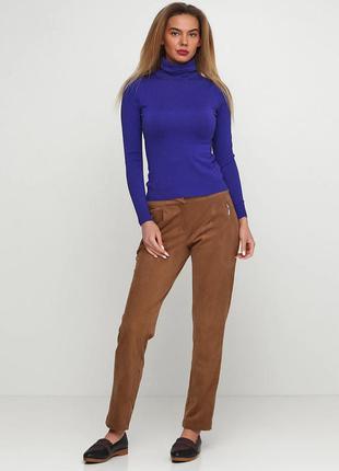 Нові жіночі брюки зі штучної замші comma, розмір євро 42,44