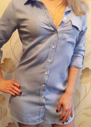Сорочка блакитна сукня стильне