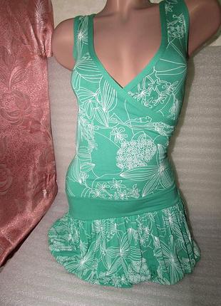 Хлопковое трикотажное платье ~pilot~ uk р 10