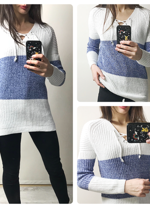 Свитер со шнуровкой