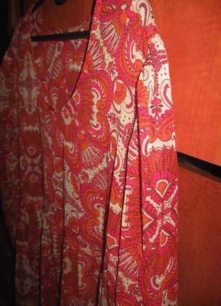 Платье-туника оранжевое2 фото