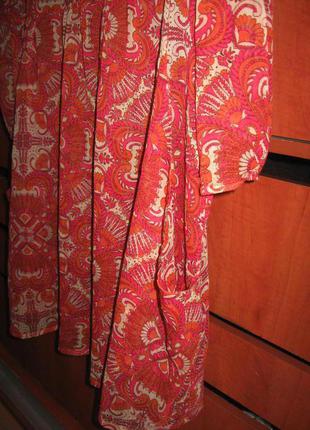 Платье-туника оранжевое4 фото